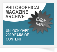 Access the Philosophical Magazine Archive